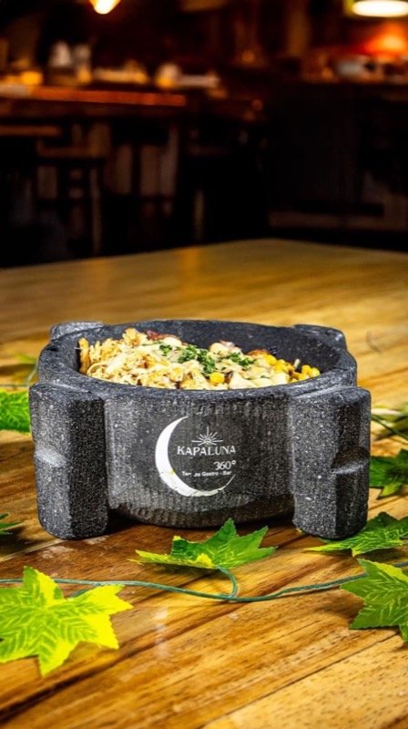 Volcán con salsa y topping
